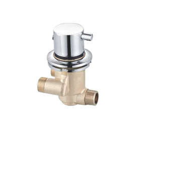 Wall mounted single brass thermostatic bath shower mixer